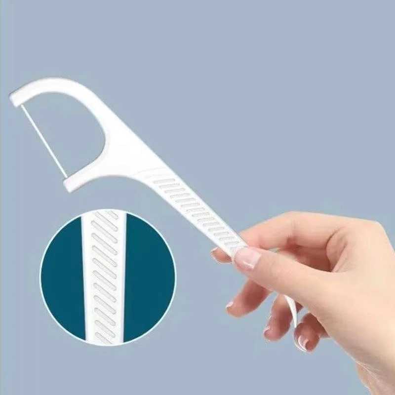 Floss Pick Dental Floss Picks Pop-Up Automatic Flosser Dispenser Sturdy Safe Container Flossers Toothpicks Container StorageXJ240830