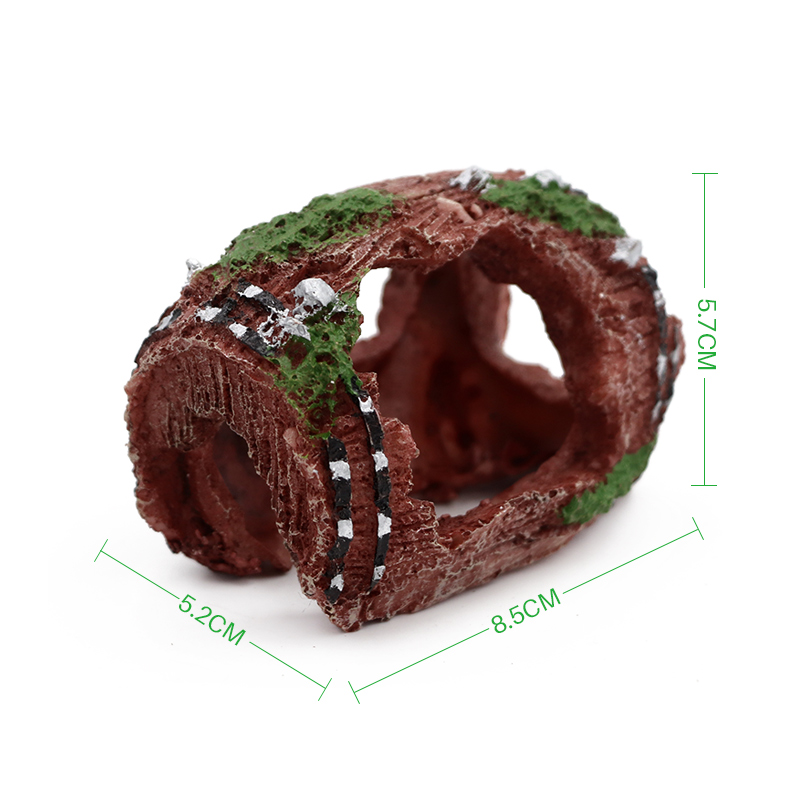 Cartoon Fish Tank Decor Figures Ornaments Resin Fish Tank Pineapple House Decoration Cave Cask Landscaping Aquarium Accessories