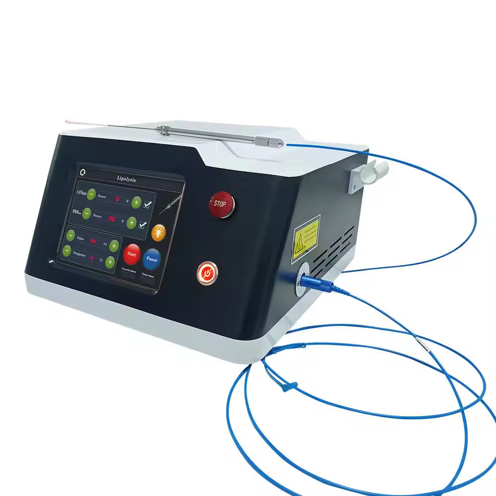Clinic Use Portable Lipolysis Fat Reduction Diode Laser Double Wavelength 980Nm + 1470Nm Machine For Effective Body Slimming And Body Contour