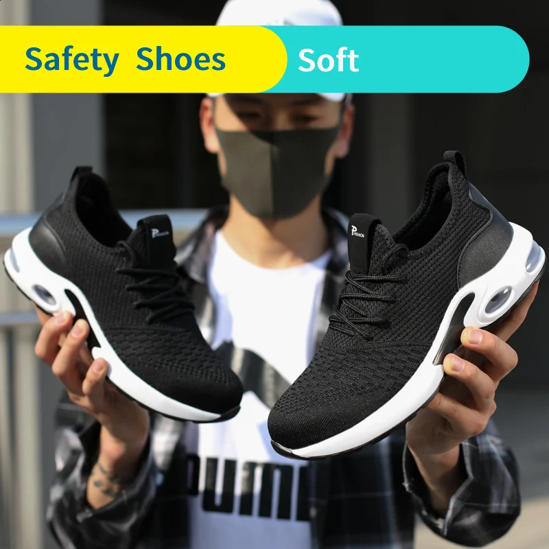 Safety Boots Working Shoes For Men Steel Toe Lightweight Footwear Security 240821