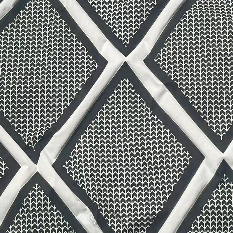 Clothing fabric Polyester salt-shrink fabric printed fabric factory direct supply