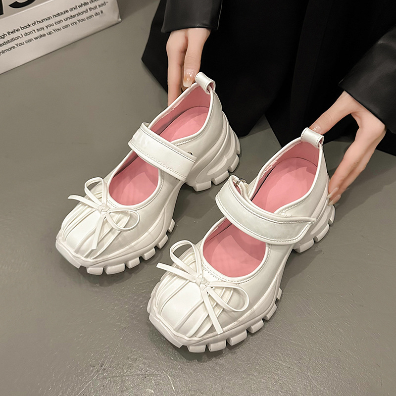 Sier Platform Ballet Shoes Women: Casual Thick Sole Sneakers for Summer Fashion 4