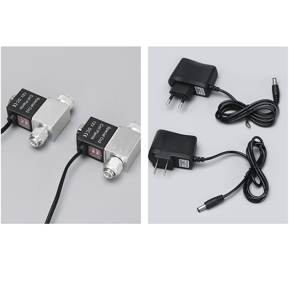 Aquarium Co2 Solenoid Valve Regulator Waterproof Low Temperature Fish Tank Electric Magnetic Valve