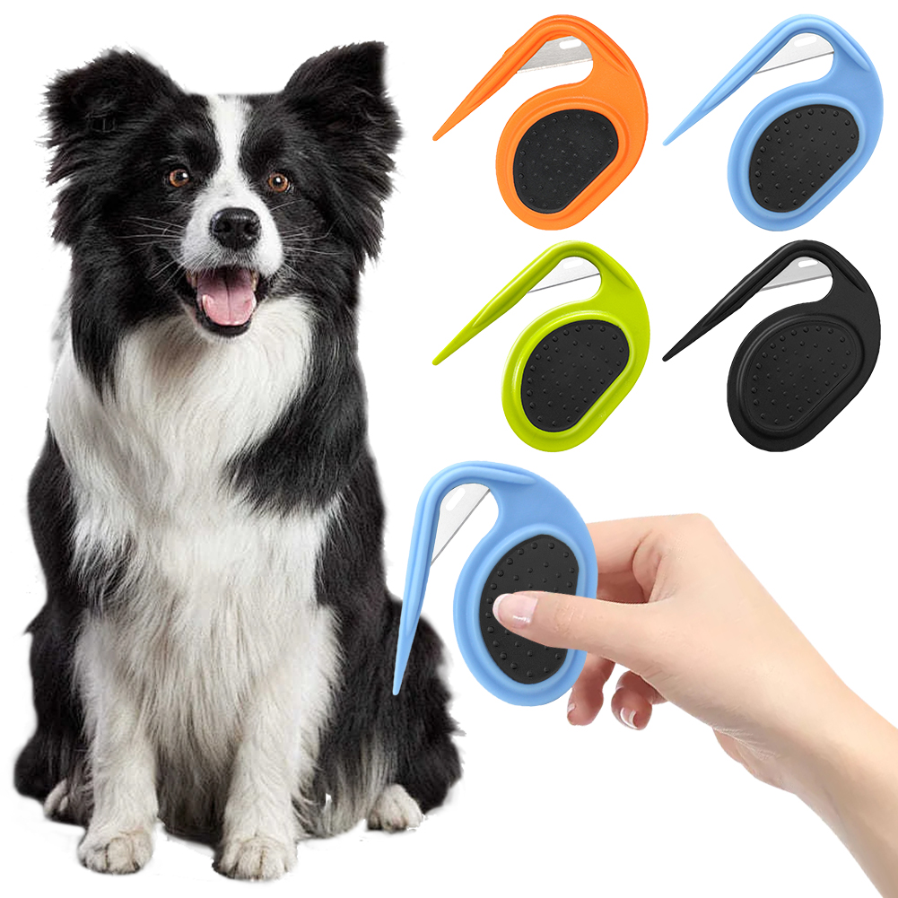Knotting Comb Dog Shedding Brush Hair Removal Tool Puppy Kitten Brush Blade Comb for Removing Tangled and Grooming Knotted Hair