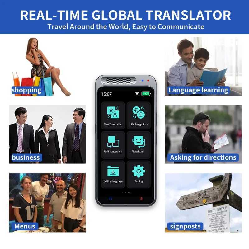 New Z6 portable audio translator 138 language intelligent translator offline real-time voice AI voice photo hot selling mini M240830