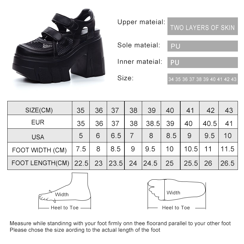 AIYUQI Women's Sandals Genuine Leather 2024 New 11cm Heel High Mesh Women Sandals Platform High Heel Sandals Women