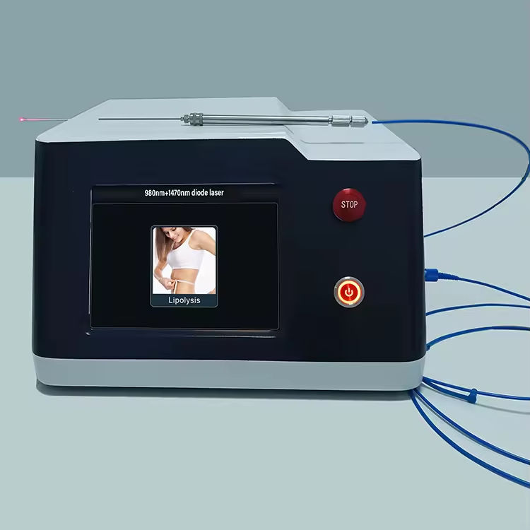 Clinic Use Portable Lipolysis Fat Reduction Diode Laser Double Wavelength 980Nm + 1470Nm Machine For Effective Body Slimming And Body Contour