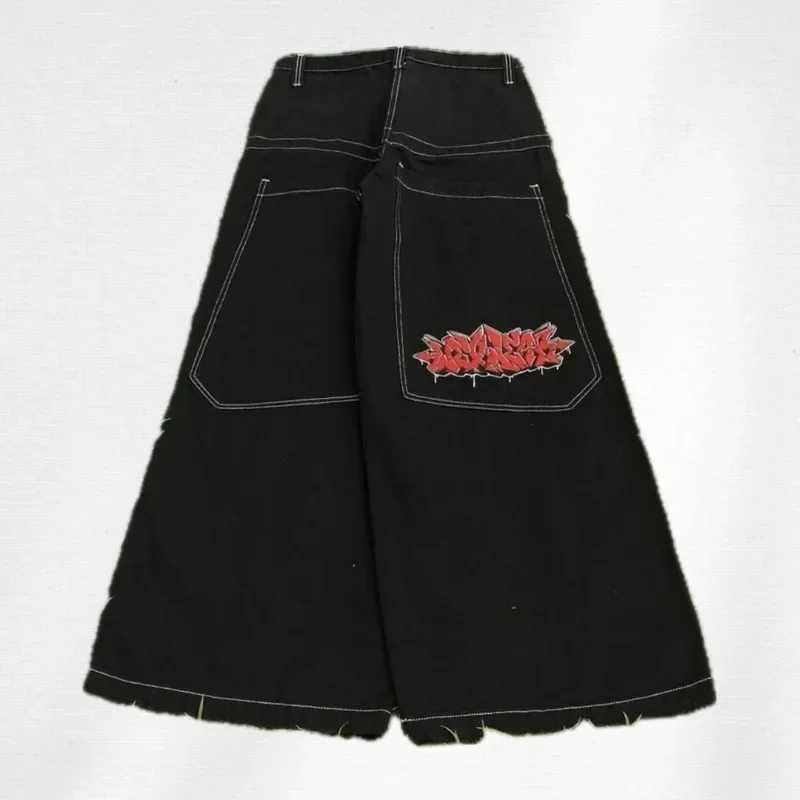 Men's Jeans Y2K Baggy Jeans vintage high quality Embroidered pattern jeans Hip Hop strtwear goth Casual men women Harajuku wide leg jeans Y240830