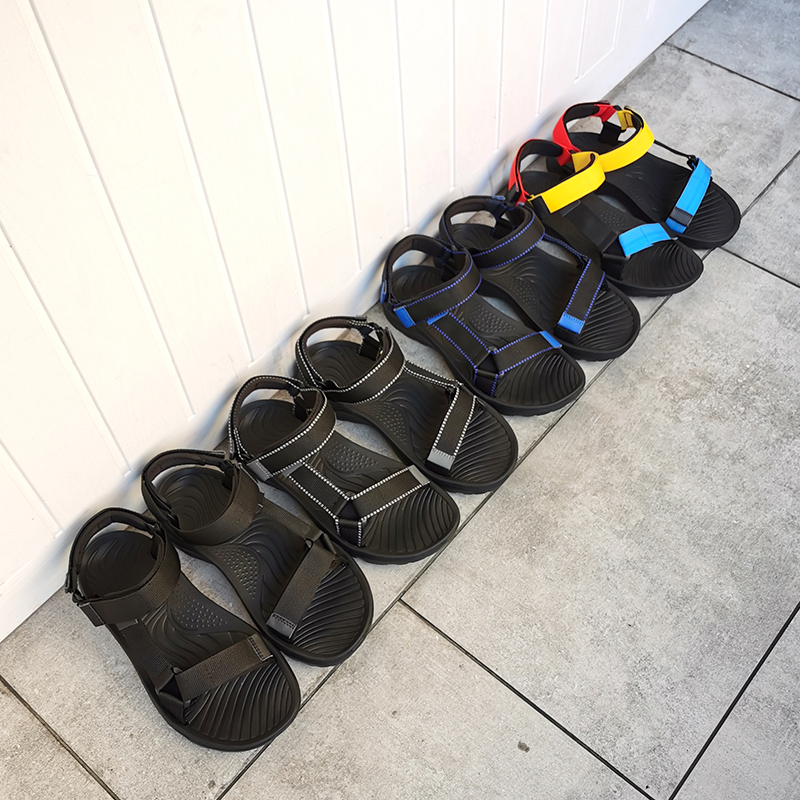 Men's Genuine Leather Summer Sandals, Comfortable Breathable Suede Sole Beach Sandals 4