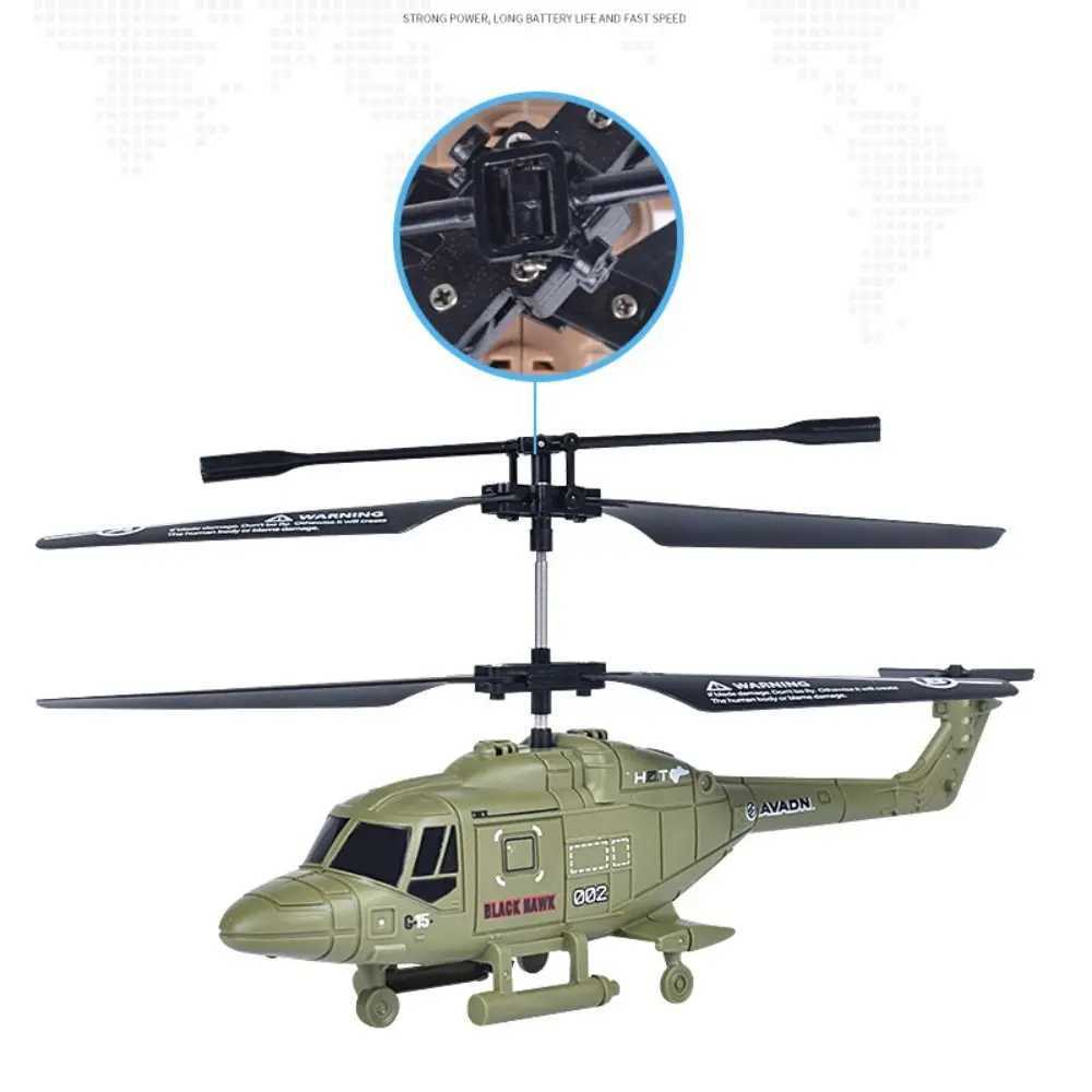 Mini Plastic RC Helicopter 2.5-Channel USB Charging Flying Helicopter Toy Charging White Yellow Black Drone Gift W240830