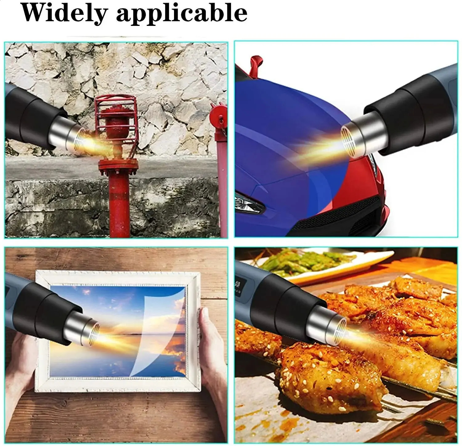 Industrial Hair dryer Heat Gun 2500W Air for soldering Thermal blower Soldering station Shrink wrapping Tools 240830
