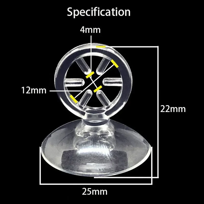 10Pcs Aquarium Suction Cup Air Tube Holder Sucker for Fish Tank Pump Oxygen Air Tube Fixing Clip 4/5mm Accessories Wholesale