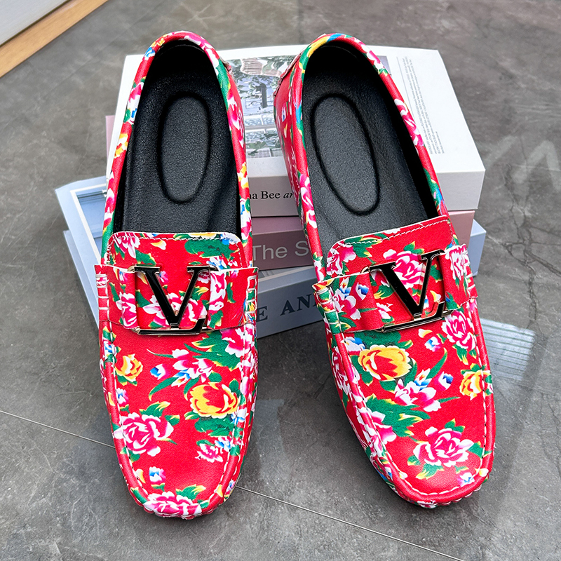 YRZL Luxury Men Handmade PU Leather Loafers Casual Driving Flats Slip-on Shoes Men Size 38-48 Comfy Moccasins Shoes for Men