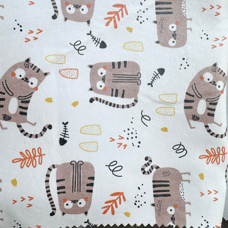 Clothing fabrics factory direct supply PU leather film printing printing fabrics
