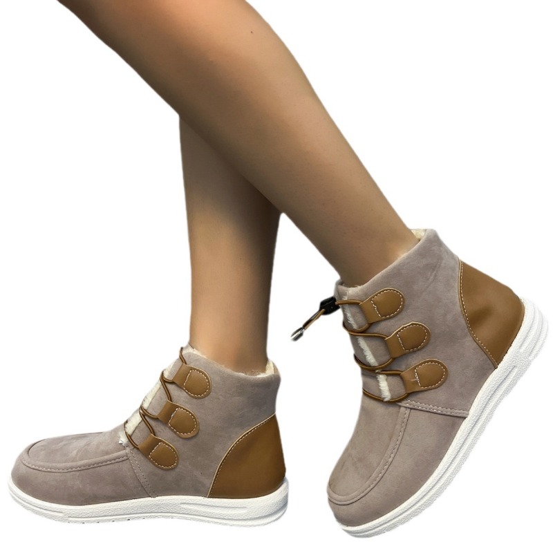 Flats Women Fur Casual Ankle Winter Trend Short Plush Warm Snow Boots Size 43 Cotton Shoes ef7b