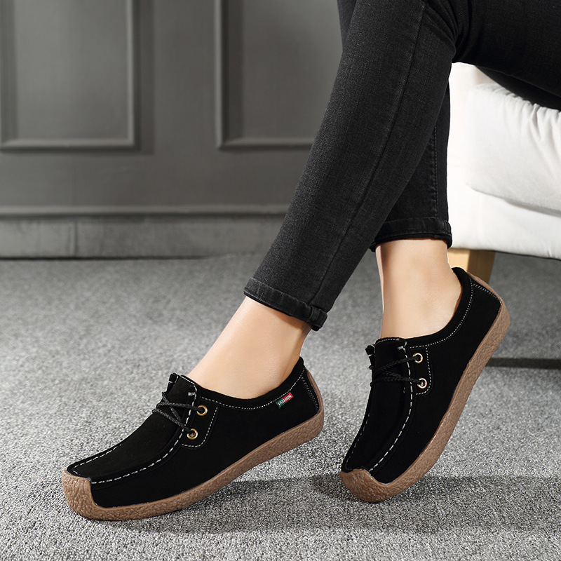 Flats Women Sneakers 2023 Autumn New Comfortable Female Casual New Walking Footwear Fashion Large Size Loafers Shoes ba07