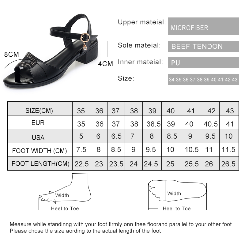 2025 NEW AIYUQI Summer New Fashion Mid Heel Non Slip Large Size Casual Women Dress Sandals d d