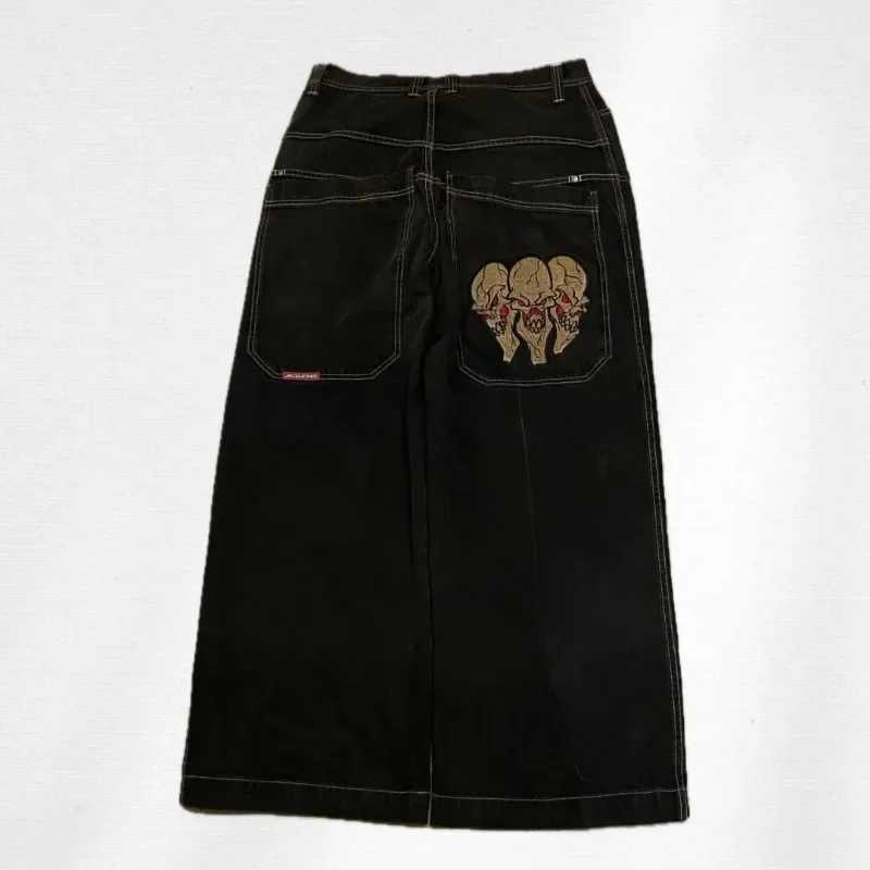 Men's Jeans Y2K Baggy Jeans vintage high quality Embroidered pattern jeans Hip Hop strtwear goth Casual men women Harajuku wide leg jeans Y240830