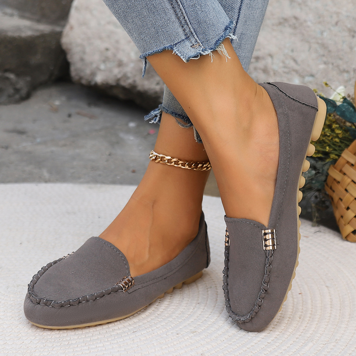 2024 Spring Autumn Slip-on Loafers: Stylish, Comfy & Non-Slip Flats for Women 4 cdf9d