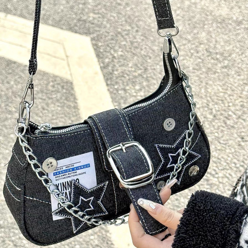 Women Bag Print Star Armpit Bag Shoulder Bag Fashion Design Sense Trend Bag Free shipping