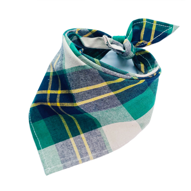 30/50pcs Plaid Bandana Lot Small Large Things And Bows For Dogs Pet Products Washable Bulk Dog Bandanas
