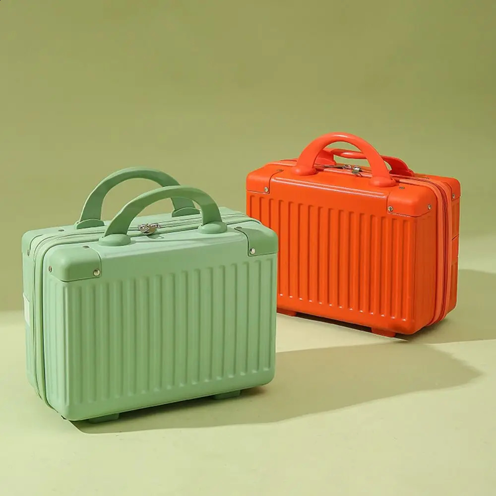 14 inch Mini Travel Suitcase Cosmetic Box Hand Luggage Organizer Case Small Password Boarding 240830
