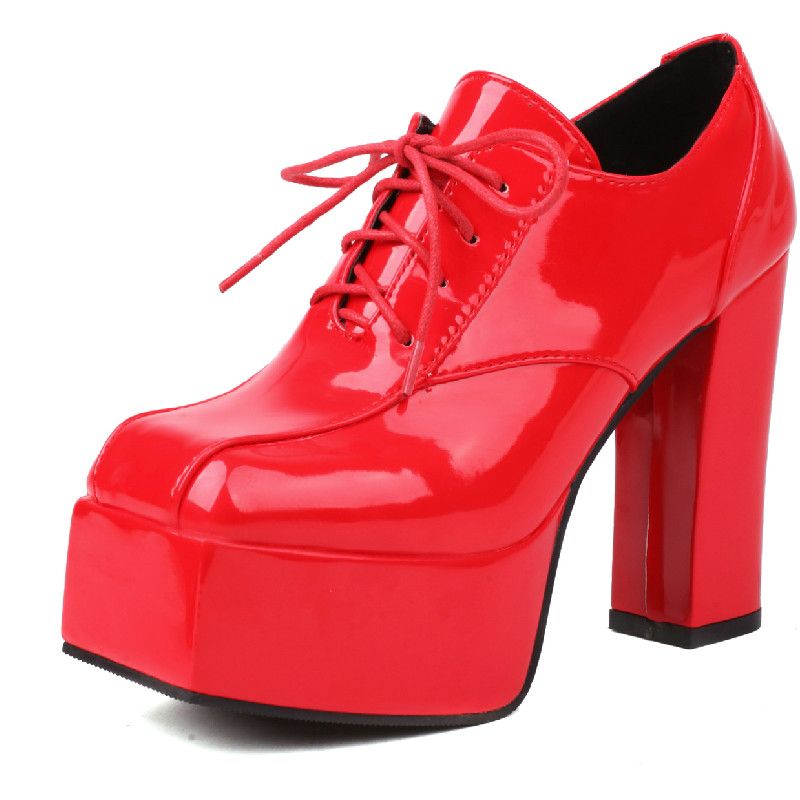 2025 new Platform Sexy Women's High Heels Spring Pumps Black White Red Heeled Party Wedding Shoes Female Large Size 44 45 48 e95e