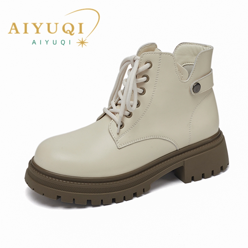 Biker AIYUQI Ladies 2024 New Anti-slip Women Ankle Non-slip Warm Autumn Winter Fashion Women's Boots ae77 's