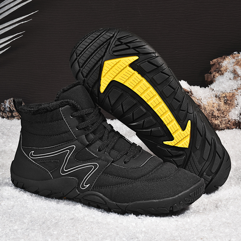 Warm Super With Fur Outdoor Men Snow Antiskid Waterproof Boots Ankle Women Shoes Winter botas High Top 9b3f