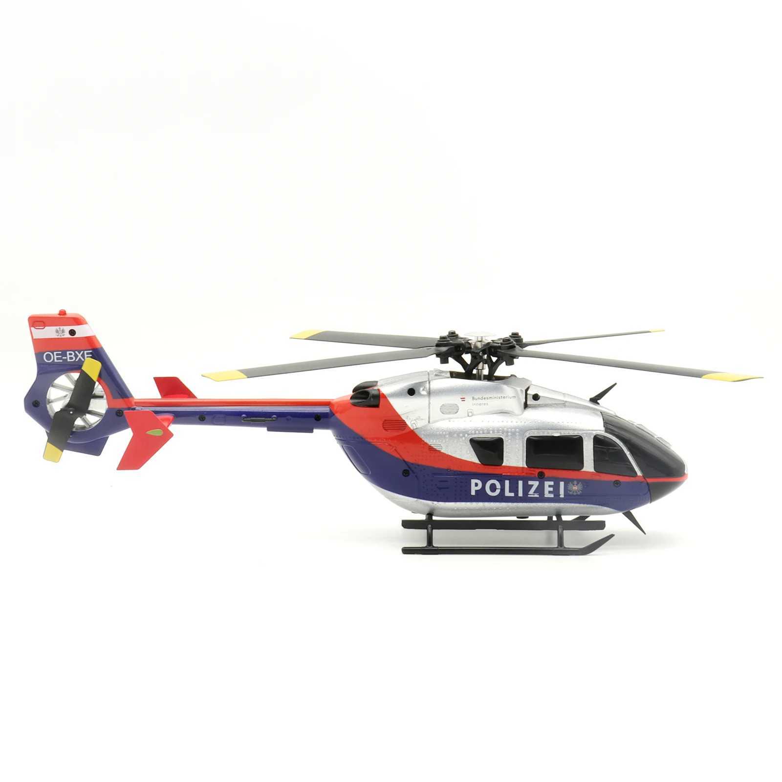 ERA C187S Police Uniform EC135 Scale Gyroscope Stable Barrier Free 4ch RC Helicopter Remote Control Mirco Heli Hobby Model W240830 Free shipping