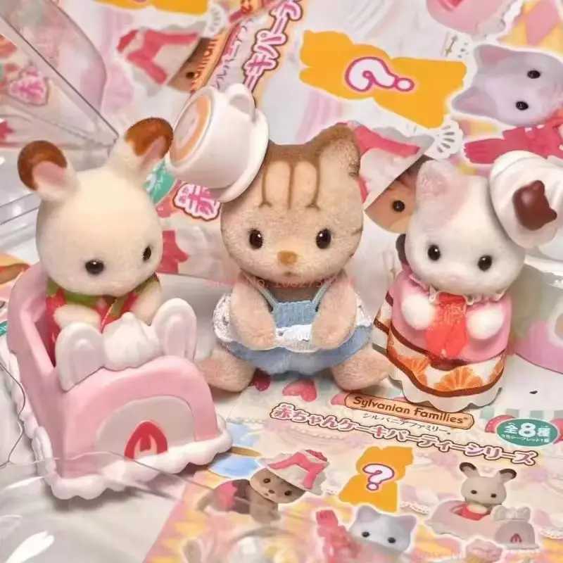 Sylvanian Families Blind Box Baby Mini Body Dress up Forest Family Fruit Mystery Box Lucky Bag Cute Childrens Toys Birthday Gift W240830