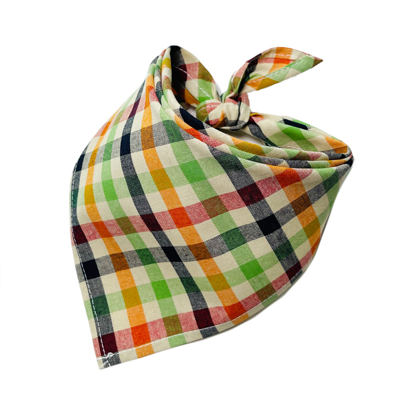 30/50pcs Plaid Bandana Lot Small Large Things And Bows For Dogs Pet Products Washable Bulk Dog Bandanas