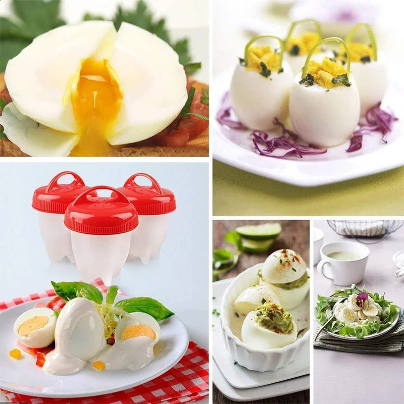 36pcs A Free Silicone Egg Boiler Steamer Nonstick Cook Cups Fast Poacher for Breakfast Kitchen Cooking Tool 240830