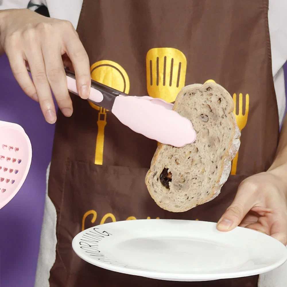 10/18 silicone cooking utensil set pink non stick baking tools kitchen utensils spatulas spoons food soup kitchen utensilsX240831