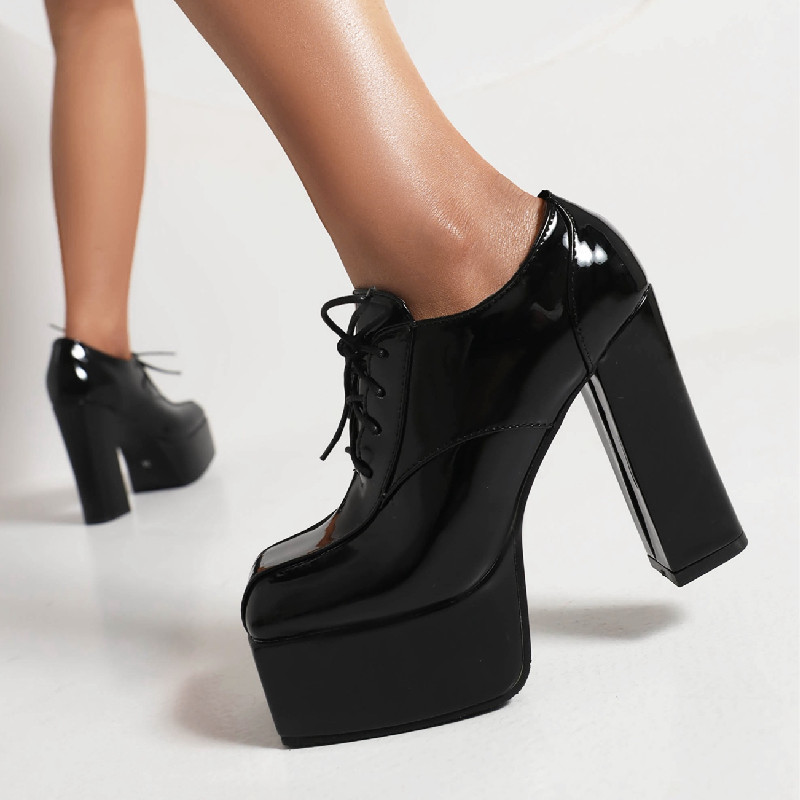 2025 new Platform Sexy Women's High Heels Spring Pumps Black White Red Heeled Party Wedding Shoes Female Large Size 44 45 48 e95e