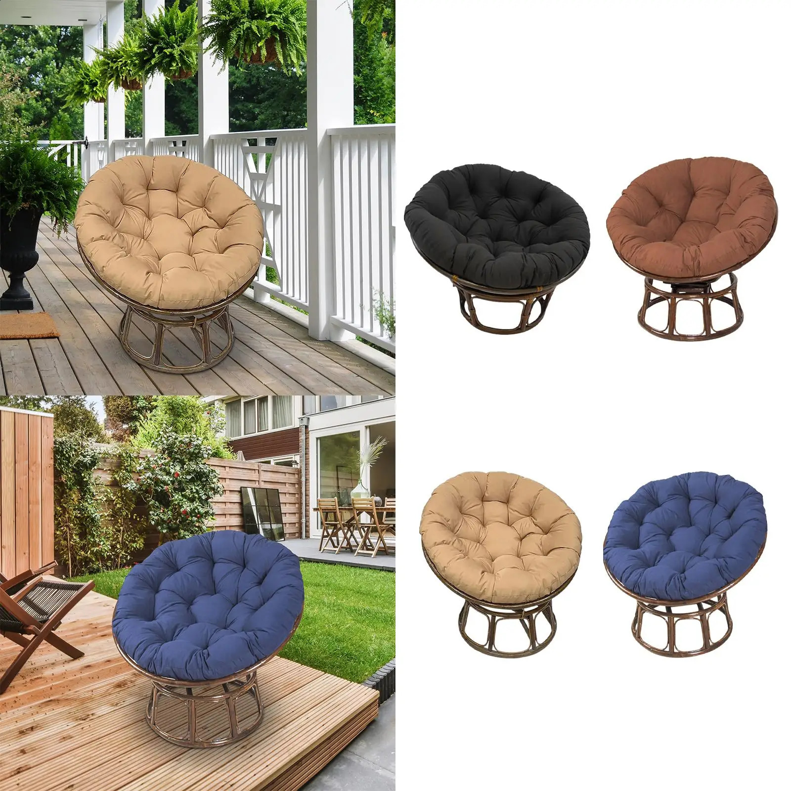 Seat Cushion Hammock Chair Cushion Multipurpose Replacement Patio Chair Mat 240830