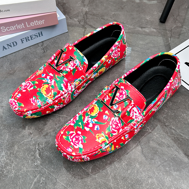 YRZL Luxury Men Handmade PU Leather Loafers Casual Driving Flats Slip-on Shoes Men Size 38-48 Comfy Moccasins Shoes for Men