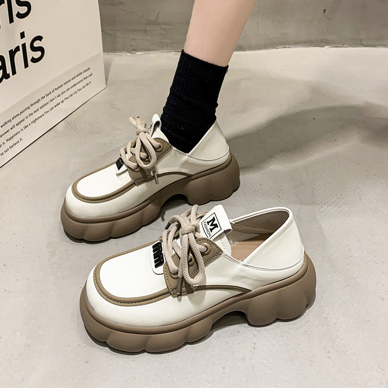 Women's British style thick heel two on fashionable Mary Jane single shoes