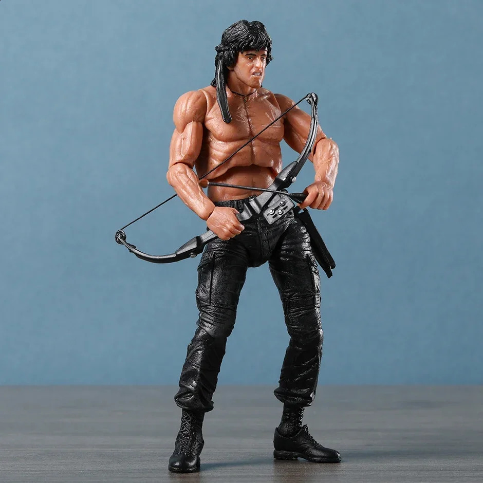 NECA Rambo SDCC Force Of Freedom Action Figure Doll Handmade Model Toy 240829