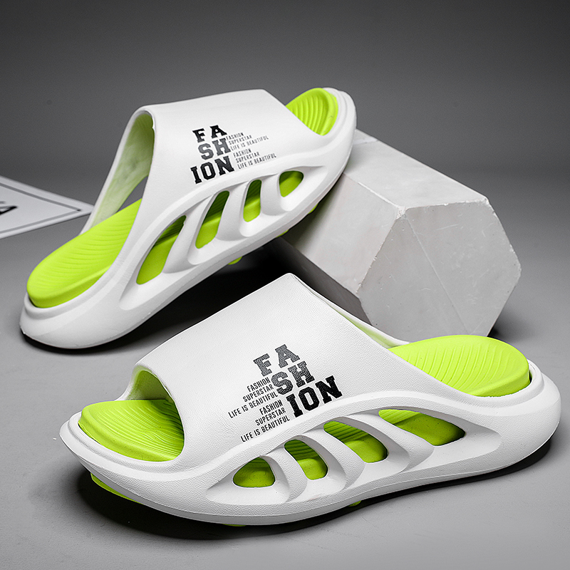 New Men's Slippers Indoor Outdoor Sandals Beach Comfortable Soft Slides Casual Shoes Trendy Men Flip-flops Home Slippers 45 46