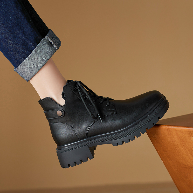 Biker AIYUQI Ladies 2024 New Anti-slip Women Ankle Non-slip Warm Autumn Winter Fashion Women's Boots ae77 's