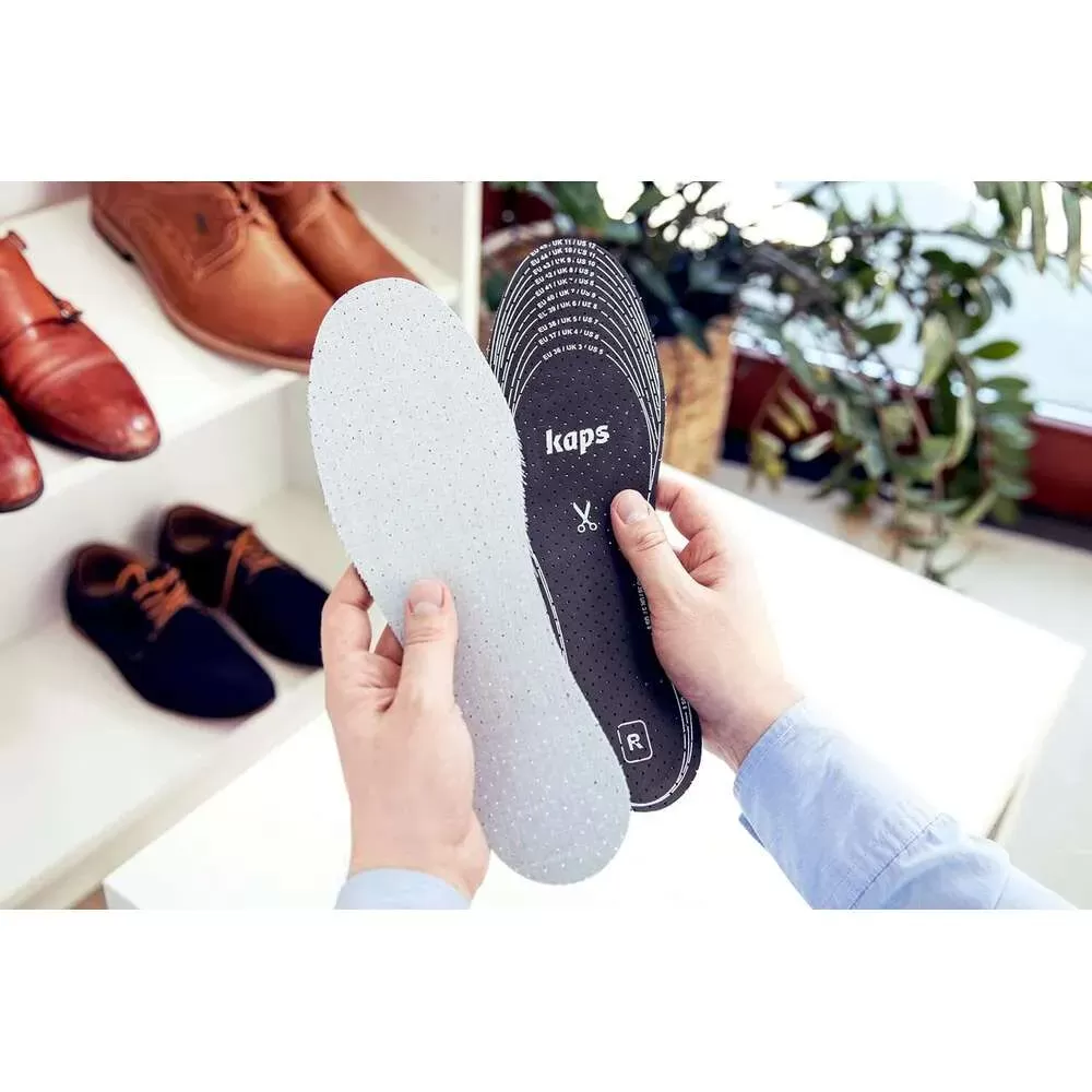 6 Pair Pack Anti Insoles Set with Odor Eating Charcoal, Shoe Inserts, Kaps Odour Stop 79I8#