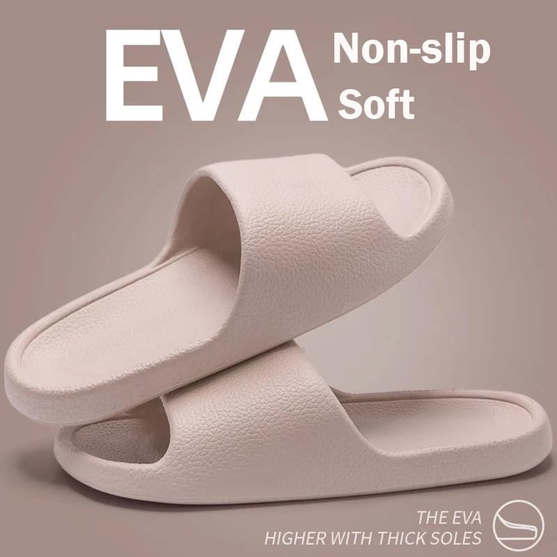 Slippers Summer Men Women Soft Indoor Home Flat Sandals Fashion Flip ps Beach Shoes Man Couple Non-Slip Bathroom Slides 2986