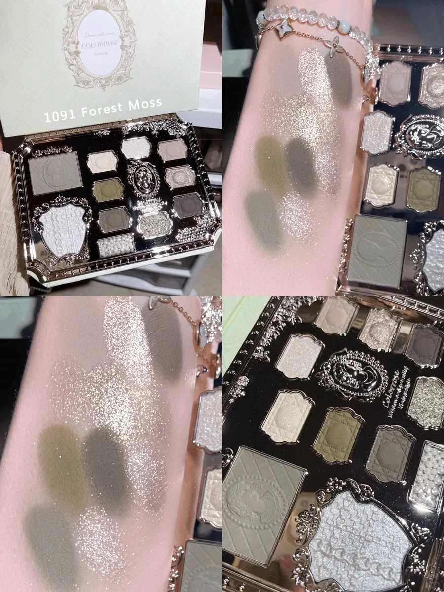 Ballet inspired eye shadow palette with highlighter and Blush all-in-one makeup set use mirror to shape eyes for a long time W240830