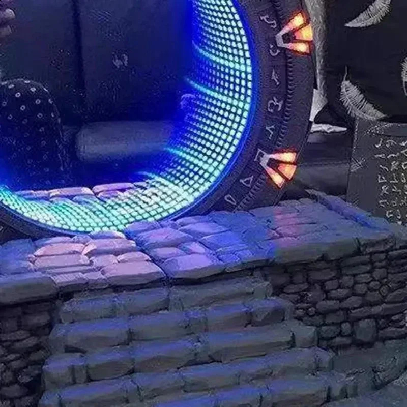 Star Gate Light Mirror Table Decoration Atlantis Universe Cosplay Prop Movie TV Animation Series Home Sculpture Gift 240830
