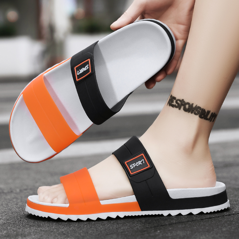 Fashion Men's Slippers Indoor Outdoor Sandals Beach Comfortable Slides Men Casual Shoes Flip-flops Mens Non-slip Home Slippers