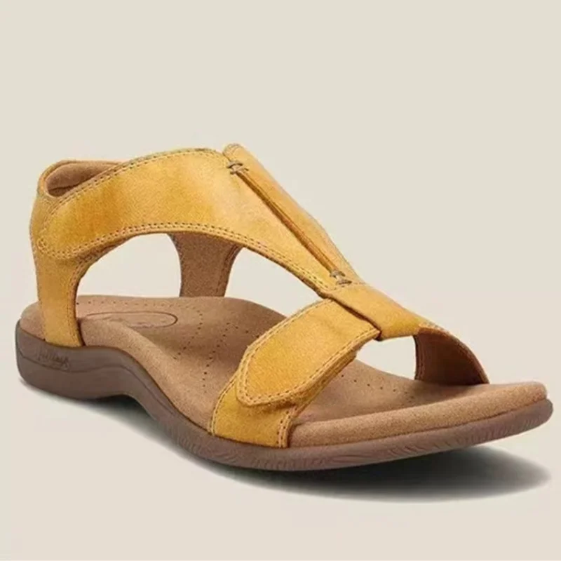 Casual Women Sandals Buckle Open Toe Summer Arch of Foot Sandals Vintage Wedge Slippers Platform Beach Sandals