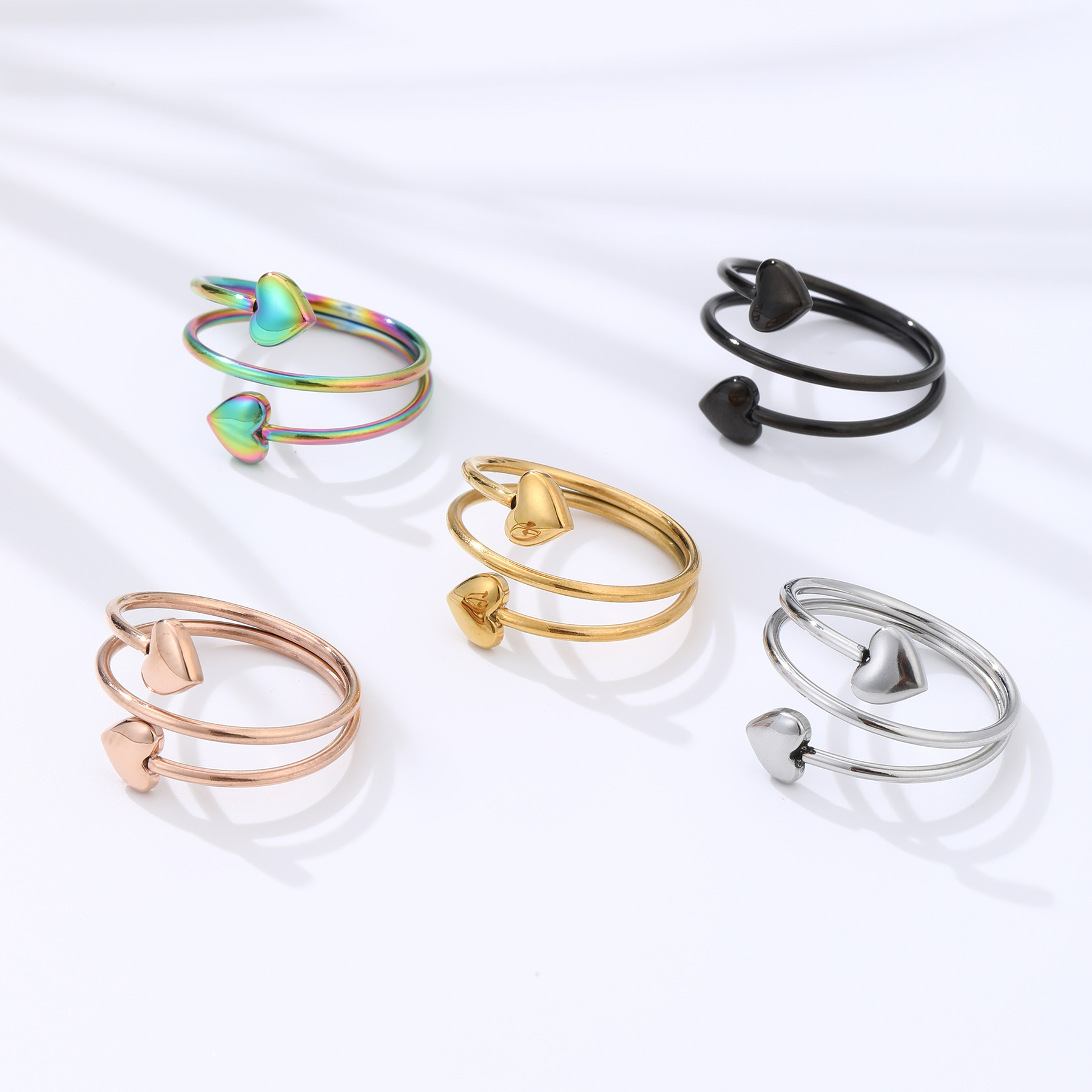 ring women jewelry designer jewelry women Stainless Steel Magnetic Ring for Health Benefits rings for women bague rings Heart Shaped Ring