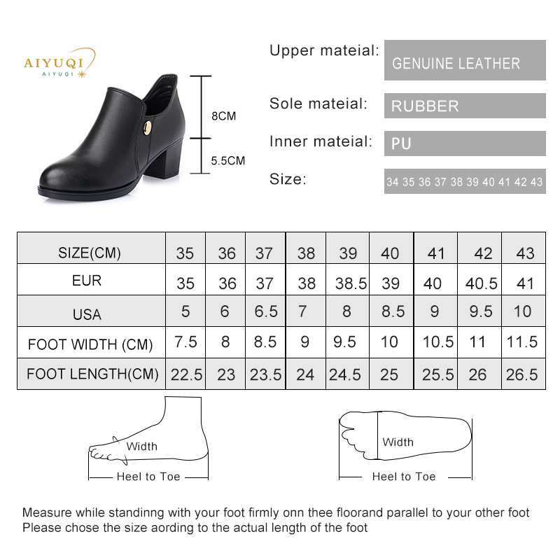 2024 New Women Dress Pumps Fashion Genuine leather women shoes Square Heels Shoes Woman chaussure femme Pointed Toe
