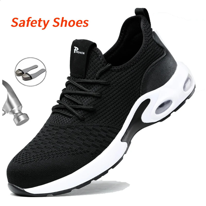 Safety Boots Working Shoes For Men Steel Toe Lightweight Footwear Security 240821